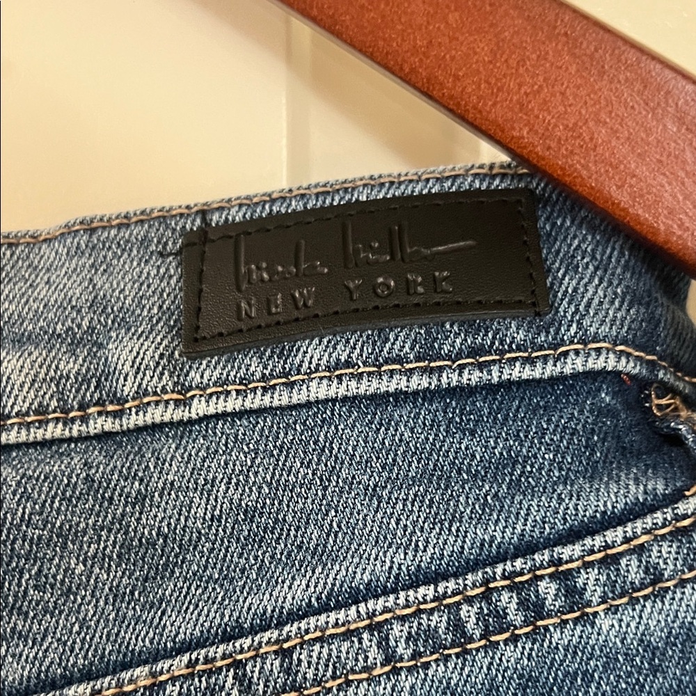 Nicole Miller Blue Distressed Ankle Jeans - Picture 5 of 8